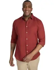 [Johnny Bigg] Anders Linen Shirt in Sunset Red
