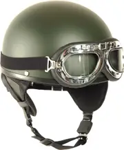 Mil-Tec Oldtimer, half shell helmet , color: Matt-Olive , size: S