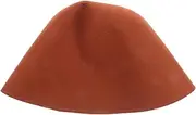 COOLHIYA Sauna Hat Wide Brim Bath Cap Soft Felt Material Comfortable Absorbent Multipurpose Hat for Sauna Light Brown