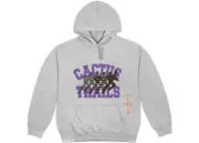Travis Scott Running Wild Varsity Mens Hoodie Grey Size M Pullover Sweatshirt