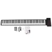 Portable Keyboard Piano Roll 88 Keys Electronic Keyboard Flexible Silicone9486