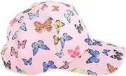 [KOMBIUDA] Butterfly Pattern Boys and Girls Sun Hat Toddler Baseball Cap Break Design Breathable Cotton Hat for Outdoor Activities