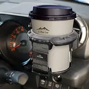 Car Cup Holder with Hook, Adjustable Car Air Vent Cup Mount, Universal Drink Clip-on Holder Soft Drink Water Coffee Bottle Stand