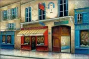 Cafe Tile Backsplash Ching European Cityscape Art Ceramic Mural CHC078