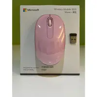 在飛比找蝦皮購物優惠-Microsoft 微軟 無線行動滑鼠 1850 (柔媚粉)