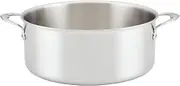 Hestan Thomas Keller Insignia Commercial Clad Stainless Steel Sauteuse 30cm/8.5L Rondeau, 4.12lb, Uncoated, Stainless Steel, No Lid, Handle Included