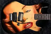 Guitar Skin Axe Wrap Re-skin Electric Bass Reface Marilyn M Kramer Baretta 1704