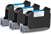 2588 2588M Compatible Handheld Printer Ink Cartridge Print Height 12.7mm Inkjet Printer Fast Dry Ink Cartridge for Text Barcode Date Time, etc(3PCS)