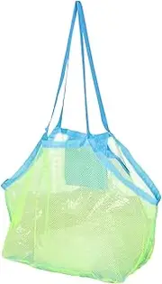 ibasenice Storage Bag Sand Beach Shell Bag Duffle Mesh Beach Tote Mesh Bag Tote Bag for Mesh Beach Bag Summer Beach Bags Nylon Light Green