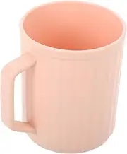 Totority Toothbrush Cup Travel Coffee Cups Toothbrush Holders Bathroom Cups Reusable Bathroom Mug Bath Rinse Cup Mugs Without a Handle Bath Rinser Bathtub Cup Pink Pp re-usable