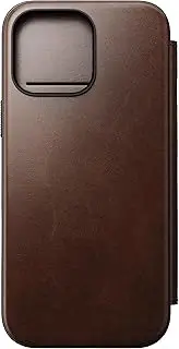 NOMAD Horween Leather Folio | iPhone 16 Pro Max|Rustic Brown