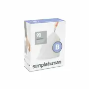 simplehuman BIN LINERS 6L Code B - 90 Pack Thick double seams drawstring