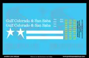 HO Scale Colorado & San Saba 9525 Locomotive Decal Set