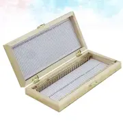 Wooden Slide Case Microscope Slide Storage Box Specimen Slide Case
