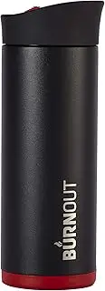 [LEXO] BURNOUT Temperature Regulating Travel Mug 12 oz Black - Drink NOW & Heat-Zorb Tech