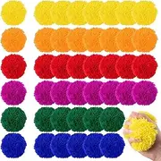 FRESHBALL 48 Pcs Kickball Dodgeballs 3.5 Inches Soft Acrylic Yarn Dodgeballs Playground Balls Large Hand Ball Physical Education Equipment for Adults Handball Outdoor Game Indoor Play, 6 Colors