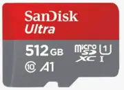 SanDisk Ultra 512GB Memory Card with Adapter - (SDSQUA4-512G-GN6MA)