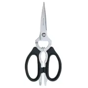 8-Inch Take-Apart Kitchen Scissors, Black - Includes Screwdriver, Nut Cracker...