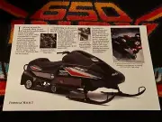 ‘92 SKI-DOO Formula Mach 1 Snowmobile Poster vintage sled MACH prs
