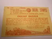 HO Champ Decals S-55 Bronze Gold Stripes 1" HO or 1/2" O Scale