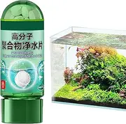 Water Purifying Tablets | 1 Bottle Fast Water Purification Tabs - Safe Aqua Tablets, Natural Fish Tank Accessories Supplies for Improves Water Quality