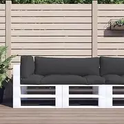 Decor Cushion Pallet Cushions 3 pcs Black Fabric