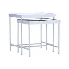 Modern Furniture CAMEO Nest of 2 Tables 48x36cm - Mirror