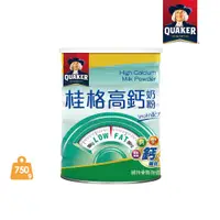 在飛比找PChome24h購物優惠-【QUAKER桂格】高鈣奶粉Inulin配方 (750g/罐