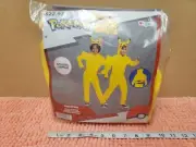 Pokemon "Pikachu" Plush Halloween Costume Pokemon Jumpsuit One Sz 8+ NEW