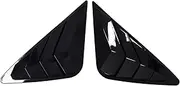 2PCS Compatible with Hyundai IX35 2010 2011 2012 2013 2014 2015 Rear Window Louver Shutter Cover Side Vent Trim Windshield Car Accessories(Black)