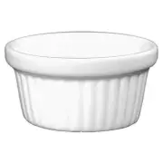 ITI RAMF-234-EW Fluted Ramekin,2-3/4 Oz,Europn Wht,PK48