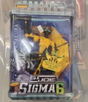 Gi Joe Sigma 6 KAMAKURA 8" Action Figure 2005 Ninja Snake Eyes Hasbro Sealed