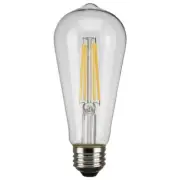 Satco S9581 6.5ST19/CL/LED/E26/27K/120V (6 - Pack) 6 Count (Pack of 1)