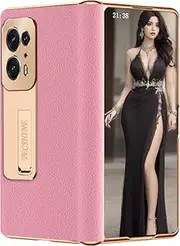 Leather Case for Oppo Find N2, Hinged Cover for Oppo Find N 2 Cell Phone, Bracket, Mobile Phone Shell, Support Frame, Leather Holster