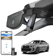 Front 4K & Rear 1080p Dash Cam Custom for BMW X6 Gen3 G06 2024 2025 X6 LCI (Life Cycle Impulse)(Model C), X6M M60i xDrive40i, OEM Style, 2160P UHD Video, WiFi & APP, GPS,128GB Card