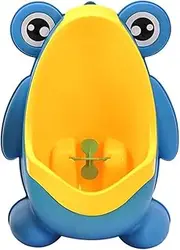 AIMALL Frog Toddler Urinal Wall-Mounted Potty Trainer for Boys with Removable Bowl Easy to Clean PP Material Standing Toilet for Kids Aged 1-6 Years Old