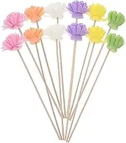 GRIRIW 12Pcs Flameless Diffuser Sticks for Essential Oils Prolonged Aroma Release for Homes Offices and Hotels Safe Versatile Fragrance Strips