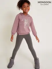 Monsoon Purple Sequin Unicorn Hoodie and Leggings Set (AY9407) | $88 - $99