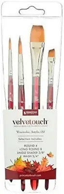 Princeton Velvetouch, Series 3950, Paint Brush for Acrylic, Oil and Watercolor,