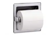 New Bradley 5104 Single Toilet Roll Holder No Hood - Silver 159Mm W X 159Mm H X