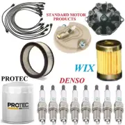 Tune Up Kit Filters Cap Wire Spark Plugs For CHEVY BROOKWOOD V8 6.6L 1970; 1972
