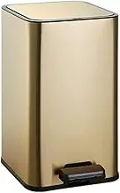 Qianly Step on Trash Can Pedal Bin Trash Can with Foot Pedal Kitchen Wastebasket for Restroom