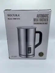 Secura Automatic Milk Frother Warmer Hot Cold Milk Missing Lid Stainless Steel.