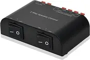 ADWITS 2-Channel Speaker Switcher Selector Box with Terminal Claps 150W RMS per Channel,Black