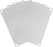 COHEALI 5pcs Outdoor Yard Sign Blanks Stainless Steel Signage Engraving Sheets Sublimation Blanks for Garden and Fence Signage DIY