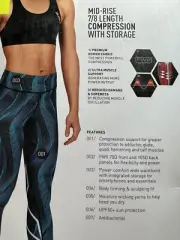 2XU Womens Mid-Rise 7/8 length Compression Tights with Storage