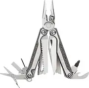 [LEATHERMAN] Charge+ TTi Multitool 19-in-1 Titanium EDC with S30V Knife, Wire Cutters & Scissors - 4" Pocket Tool with Nylon Holster - Stainless Steel - Camping Gear for Outdoor Adventures & DIY Tasks