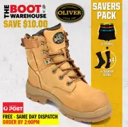 Oliver 55332z 'SUPER SAVER' Men's Work Boots. Steel Toe Safety. Zip. Scuff Cap