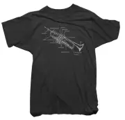 Miles Davis Official T-Shirt - Trumpet Parts Tee - Mens