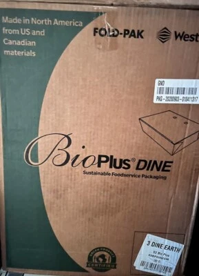 FOLD-PACK 03BPDINEEM BIO PLUS DINE #3 8 1/2"X6 1/4"X2 1/2"/160 CASE /BRAND NEW
